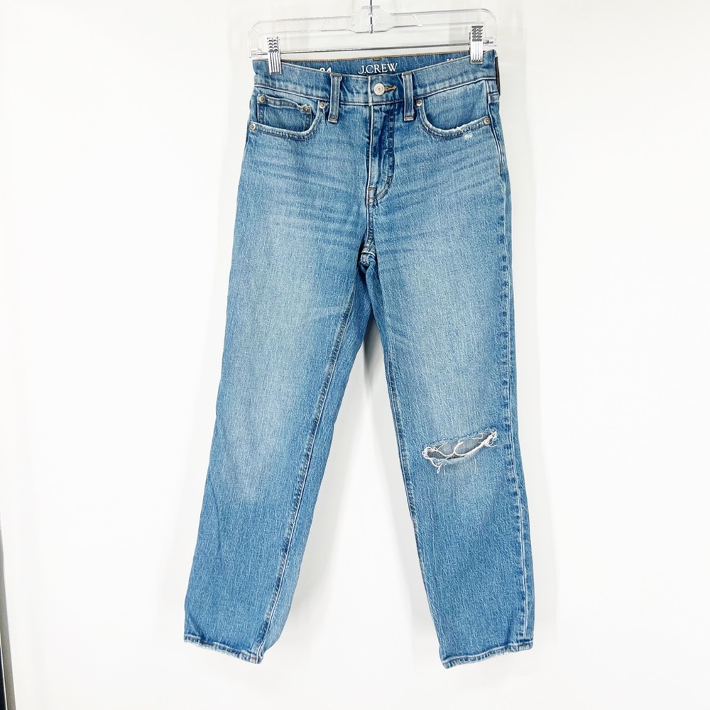 J. Crew High Rise ‘90s Classic Straight Jeans in Rouses Wash